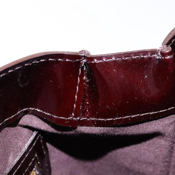 LOUIS VUITTON Monogram Vernis Wilshire PM Hand Bag Amarante M93641 - Picture 12 of 16
